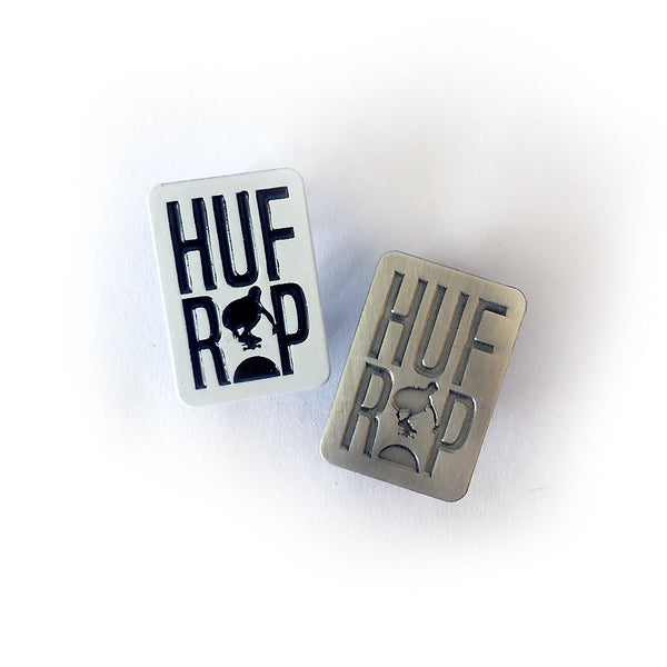 Keith Hufnagel Forever 'HUFxRIP' Enamel Pin in White