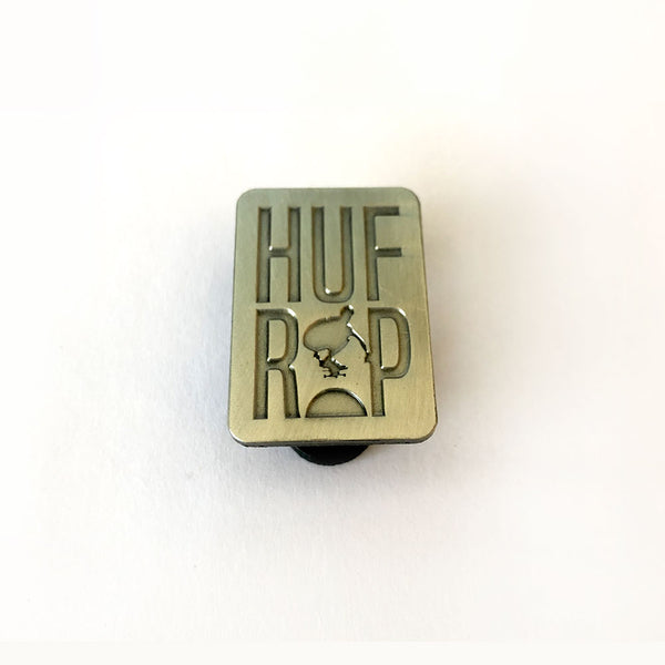 Keith Hufnagel Forever 'HUFxRIP' Enamel Pin in Antique Metal