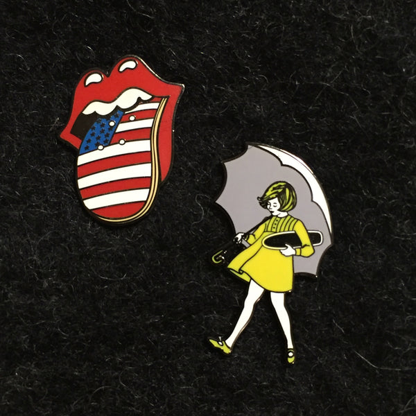 Jeremy Wray "Umbrella Girl" Enamel Pin by Pindejo