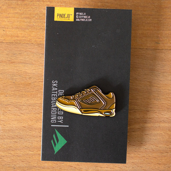 The Reynolds 1 Enamel Pin in Brown / Gum