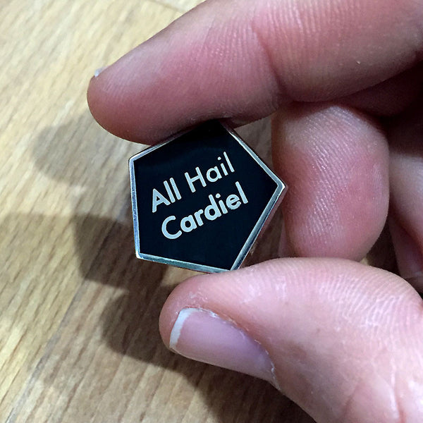 All Hail Cardiel Silver pin