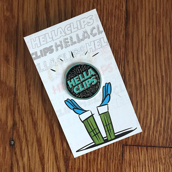 Hellaclips Logo Pin by Pindejo
