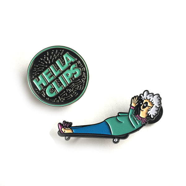 Hellaclips Marble Pin by Pindejo