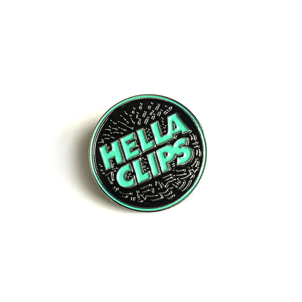 Hellaclips Logo Pin by Pindejo