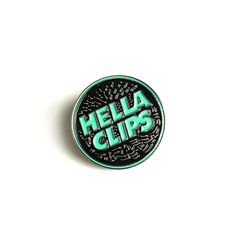 Hellaclips Logo Pin by Pindejo