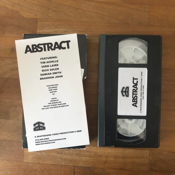 Abstract VHS SUPER RARE!!