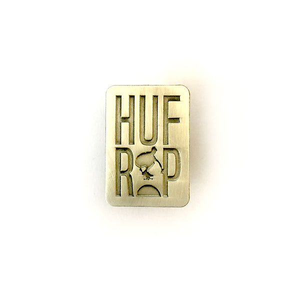 Keith Hufnagel Forever 'HUFxRIP' Enamel Pin in Antique Metal