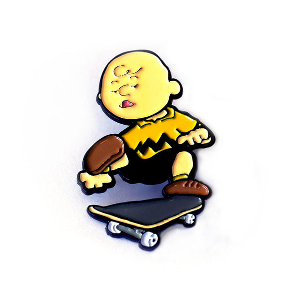 Charlie Brown One Foot Enamel Pin