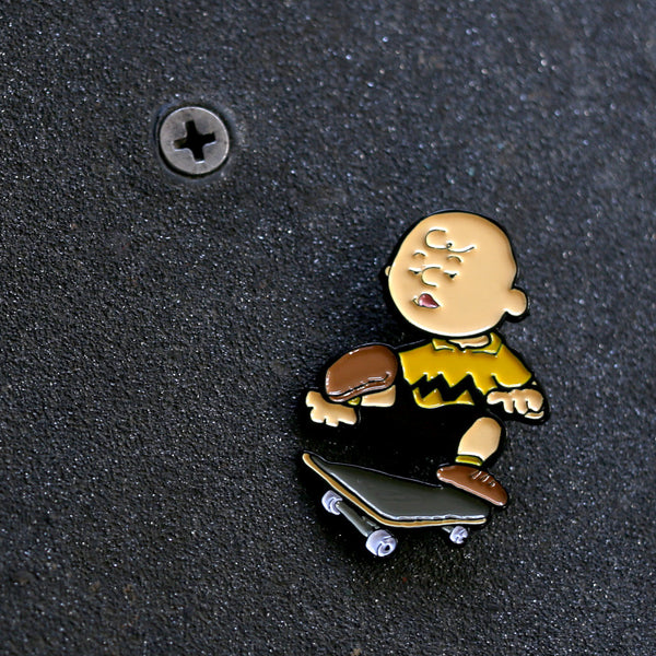 Charlie Brown One Foot Enamel Pin