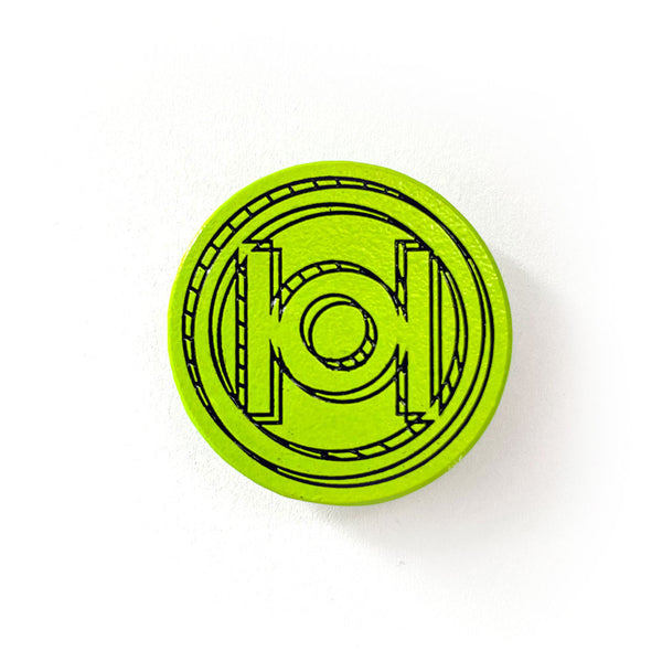 101 Skateboards Logo Enamel Pin in Green