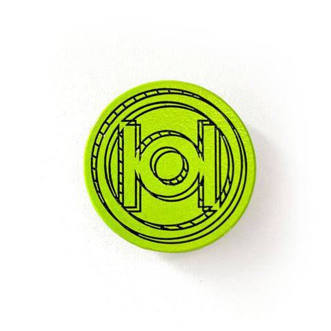 101 Skateboards Logo Enamel Pin in Green