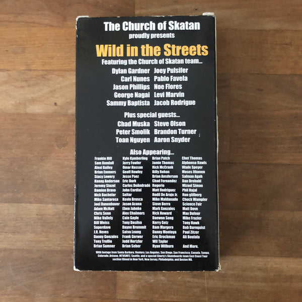 Church of Skaten Wild In The Streets VHS