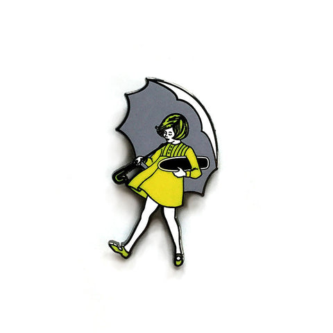 Jeremy Wray "Umbrella Girl" Enamel Pin by Pindejo